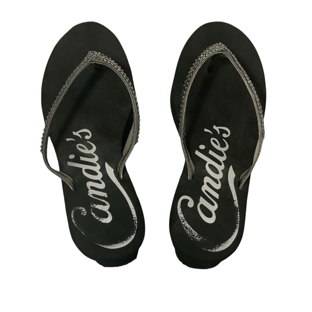 Candie’s Women’s Bling Wedge Sandals Flip Flops